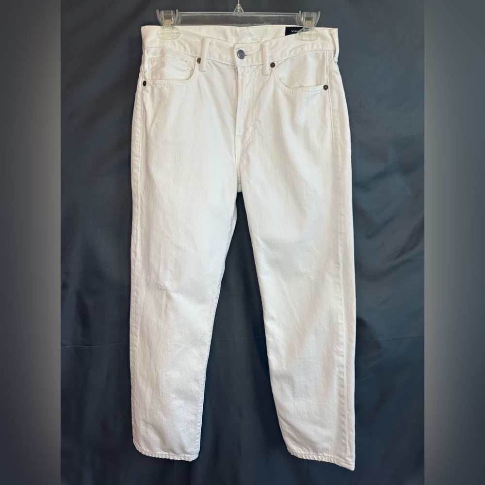 Vince White Straight Leg Ankle Jeans Women’s Size 26 Made in USA